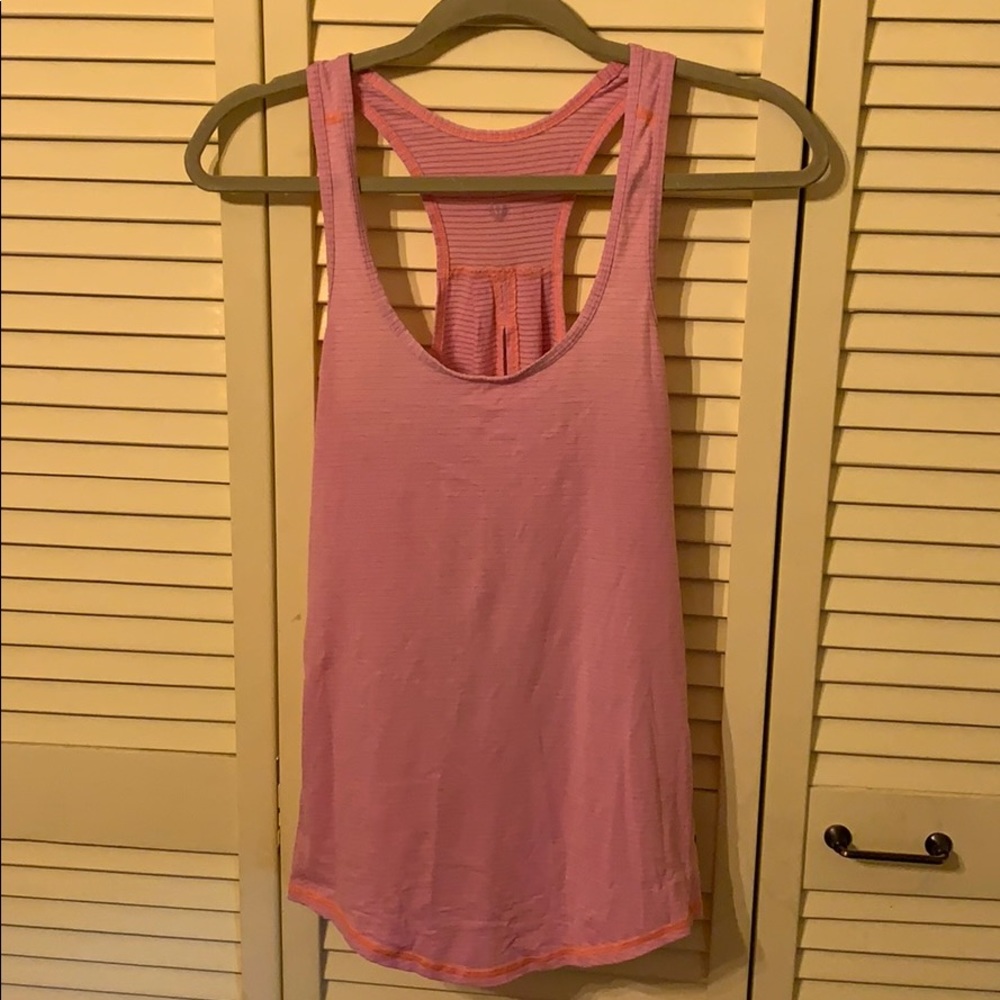 Lululemon pink run tank small